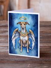 Load image into Gallery viewer, Greyhound My Angel Greeting Cards - Blank Note Cards – 8-Pack of Artist-Designed Cards with Envelopes