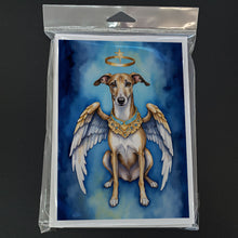 Load image into Gallery viewer, Greyhound My Angel Greeting Cards - Blank Note Cards – 8-Pack of Artist-Designed Cards with Envelopes