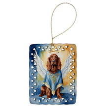 Load image into Gallery viewer, Irish Setter My Angel Porcelain Ornament