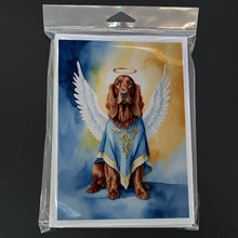 Load image into Gallery viewer, Irish Setter My Angel Greeting Cards - Blank Note Cards – 8-Pack of Artist-Designed Cards with Envelopes