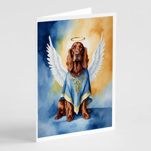 Load image into Gallery viewer, Irish Setter My Angel Greeting Cards - Blank Note Cards – 8-Pack of Artist-Designed Cards with Envelopes