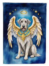 Load image into Gallery viewer, Irish Wolfhound My Angel Garden Flag – Memorial or Christmas Dog Angel Decor