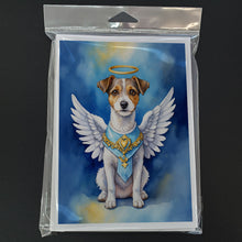 Load image into Gallery viewer, Jack Russell Terrier My Angel Greeting Cards - Blank Note Cards – 8-Pack of Artist-Designed Cards with Envelopes