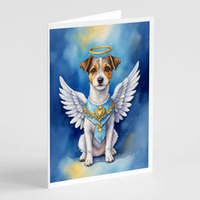 Load image into Gallery viewer, Jack Russell Terrier My Angel Greeting Cards - Blank Note Cards – 8-Pack of Artist-Designed Cards with Envelopes