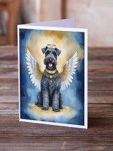Load image into Gallery viewer, Kerry Blue Terrier My Angel Greeting Cards - Blank Note Cards – 8-Pack of Artist-Designed Cards with Envelopes