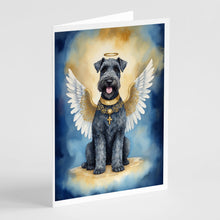 Load image into Gallery viewer, Kerry Blue Terrier My Angel Greeting Cards - Blank Note Cards – 8-Pack of Artist-Designed Cards with Envelopes