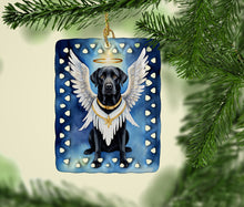Load image into Gallery viewer, Black Labrador Retriever My Angel Porcelain Ornament