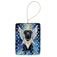 Load image into Gallery viewer, Black Labrador Retriever My Angel Porcelain Ornament