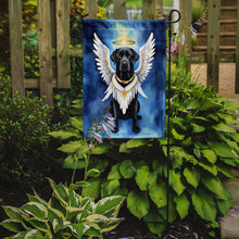 Load image into Gallery viewer, Black Labrador Retriever My Angel Garden Flag – Memorial or Christmas Dog Angel Decor