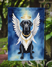 Load image into Gallery viewer, Black Labrador Retriever My Angel Garden Flag – Memorial or Christmas Dog Angel Decor
