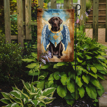 Load image into Gallery viewer, Chocolate Labrador Retriever My Angel Garden Flag – Memorial or Christmas Dog Angel Decor
