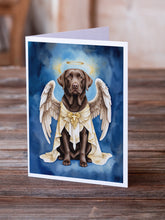 Load image into Gallery viewer, Chocolate Labrador Retriever My Angel Greeting Cards - Blank Note Cards – 8-Pack of Artist-Designed Cards with Envelopes