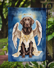 Load image into Gallery viewer, Chocolate Labrador Retriever My Angel Garden Flag – Memorial or Christmas Dog Angel Decor