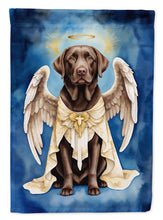 Load image into Gallery viewer, Chocolate Labrador Retriever My Angel Garden Flag – Memorial or Christmas Dog Angel Decor