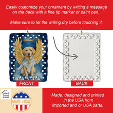 Load image into Gallery viewer, Yellow Chocolate Labrador Retriever My Angel Porcelain Ornament