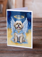 Load image into Gallery viewer, Lhasa Apso My Angel Greeting Cards - Blank Note Cards – 8-Pack of Artist-Designed Cards with Envelopes