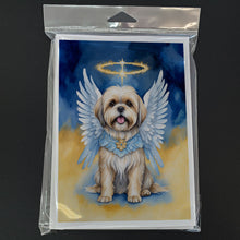 Load image into Gallery viewer, Lhasa Apso My Angel Greeting Cards - Blank Note Cards – 8-Pack of Artist-Designed Cards with Envelopes