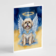 Load image into Gallery viewer, Lhasa Apso My Angel Greeting Cards - Blank Note Cards – 8-Pack of Artist-Designed Cards with Envelopes