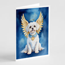 Load image into Gallery viewer, Maltese My Angel Greeting Cards - Blank Note Cards – 8-Pack of Artist-Designed Cards with Envelopes