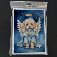 Load image into Gallery viewer, Maltipoo My Angel Greeting Cards - Blank Note Cards – 8-Pack of Artist-Designed Cards with Envelopes
