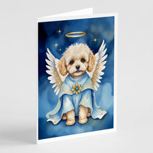 Load image into Gallery viewer, Maltipoo My Angel Greeting Cards - Blank Note Cards – 8-Pack of Artist-Designed Cards with Envelopes