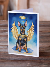 Load image into Gallery viewer, Manchester Terrier My Angel Greeting Cards - Blank Note Cards – 8-Pack of Artist-Designed Cards with Envelopes