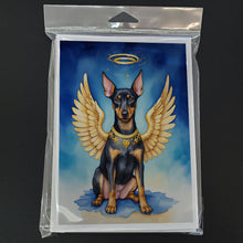 Load image into Gallery viewer, Manchester Terrier My Angel Greeting Cards - Blank Note Cards – 8-Pack of Artist-Designed Cards with Envelopes