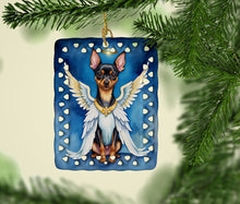 Load image into Gallery viewer, Miniature Pinscher My Angel Porcelain Ornament
