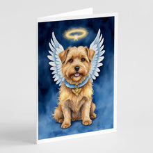 Load image into Gallery viewer, Norfolk Terrier My Angel Greeting Cards - Blank Note Cards – 8-Pack of Artist-Designed Cards with Envelopes
