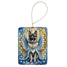 Load image into Gallery viewer, Norwegian Elkhound My Angel Porcelain Ornament