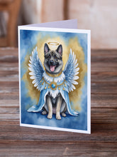 Load image into Gallery viewer, Norwegian Elkhound My Angel Greeting Cards - Blank Note Cards – 8-Pack of Artist-Designed Cards with Envelopes
