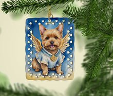 Load image into Gallery viewer, Norwich Terrier My Angel Porcelain Ornament