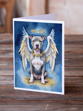 Load image into Gallery viewer, Pit Bull Terrier My Angel Greeting Cards - Blank Note Cards – 8-Pack of Artist-Designed Cards with Envelopes