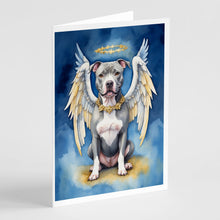 Load image into Gallery viewer, Pit Bull Terrier My Angel Greeting Cards - Blank Note Cards – 8-Pack of Artist-Designed Cards with Envelopes