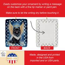 Load image into Gallery viewer, Black Pomeranian My Angel Porcelain Ornament
