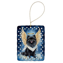 Load image into Gallery viewer, Black Pomeranian My Angel Porcelain Ornament