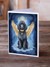 Load image into Gallery viewer, Black Poodle My Angel Greeting Cards - Blank Note Cards – 8-Pack of Artist-Designed Cards with Envelopes