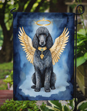 Load image into Gallery viewer, Black Poodle My Angel Garden Flag – Memorial or Christmas Dog Angel Decor