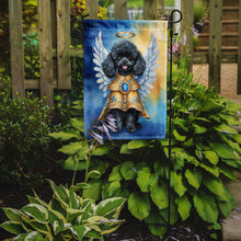 Load image into Gallery viewer, Black Poodle My Angel Garden Flag – Memorial or Christmas Dog Angel Decor