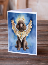 Load image into Gallery viewer, Chocolate Poodle My Angel Greeting Cards - Blank Note Cards – 8-Pack of Artist-Designed Cards with Envelopes