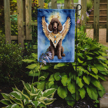 Load image into Gallery viewer, Chocolate Poodle My Angel Garden Flag – Memorial or Christmas Dog Angel Decor