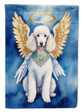 Load image into Gallery viewer, White Poodle My Angel Garden Flag – Memorial or Christmas Dog Angel Decor
