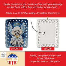 Load image into Gallery viewer, White Poodle My Angel Porcelain Ornament