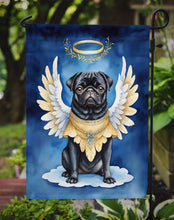 Load image into Gallery viewer, Black Pug My Angel Garden Flag – Memorial or Christmas Dog Angel Decor
