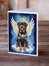 Load image into Gallery viewer, Rottweiler My Angel Greeting Cards - Blank Note Cards – 8-Pack of Artist-Designed Cards with Envelopes
