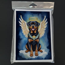 Load image into Gallery viewer, Rottweiler My Angel Greeting Cards - Blank Note Cards – 8-Pack of Artist-Designed Cards with Envelopes