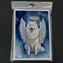 Load image into Gallery viewer, Samoyed My Angel Greeting Cards - Blank Note Cards – 8-Pack of Artist-Designed Cards with Envelopes