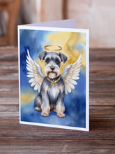 Load image into Gallery viewer, Schnauzer My Angel Greeting Cards - Blank Note Cards – 8-Pack of Artist-Designed Cards with Envelopes