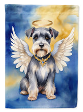 Load image into Gallery viewer, Schnauzer My Angel Garden Flag – Memorial or Christmas Dog Angel Decor