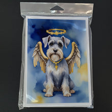 Load image into Gallery viewer, Schnauzer My Angel Greeting Cards - Blank Note Cards – 8-Pack of Artist-Designed Cards with Envelopes